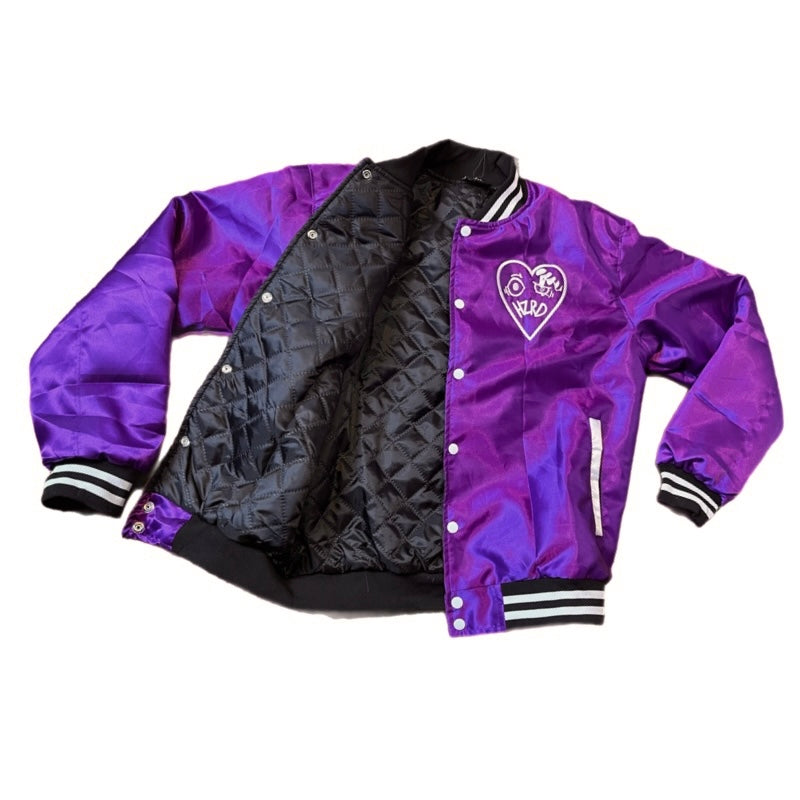 HZRD Purple Varsity Jacket