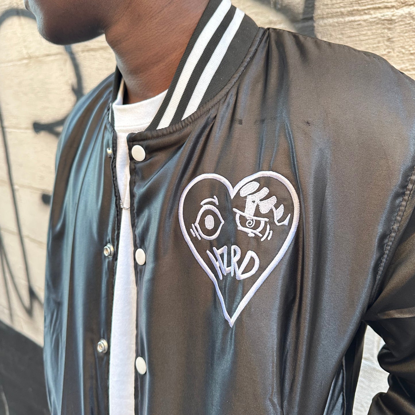 HZRD Black Varsity Jacket