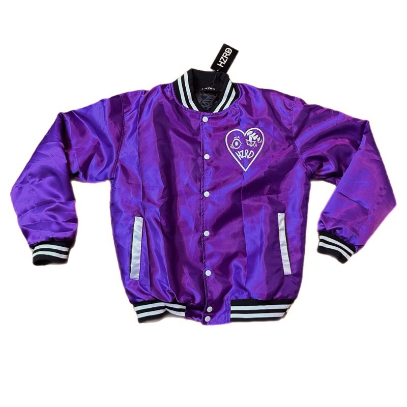 HZRD Purple Varsity Jacket